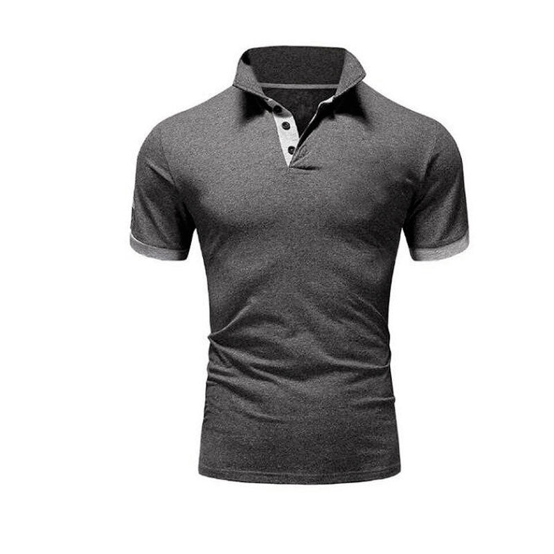 Men's Polo-Shirt Shorts-Sleeve Shirt