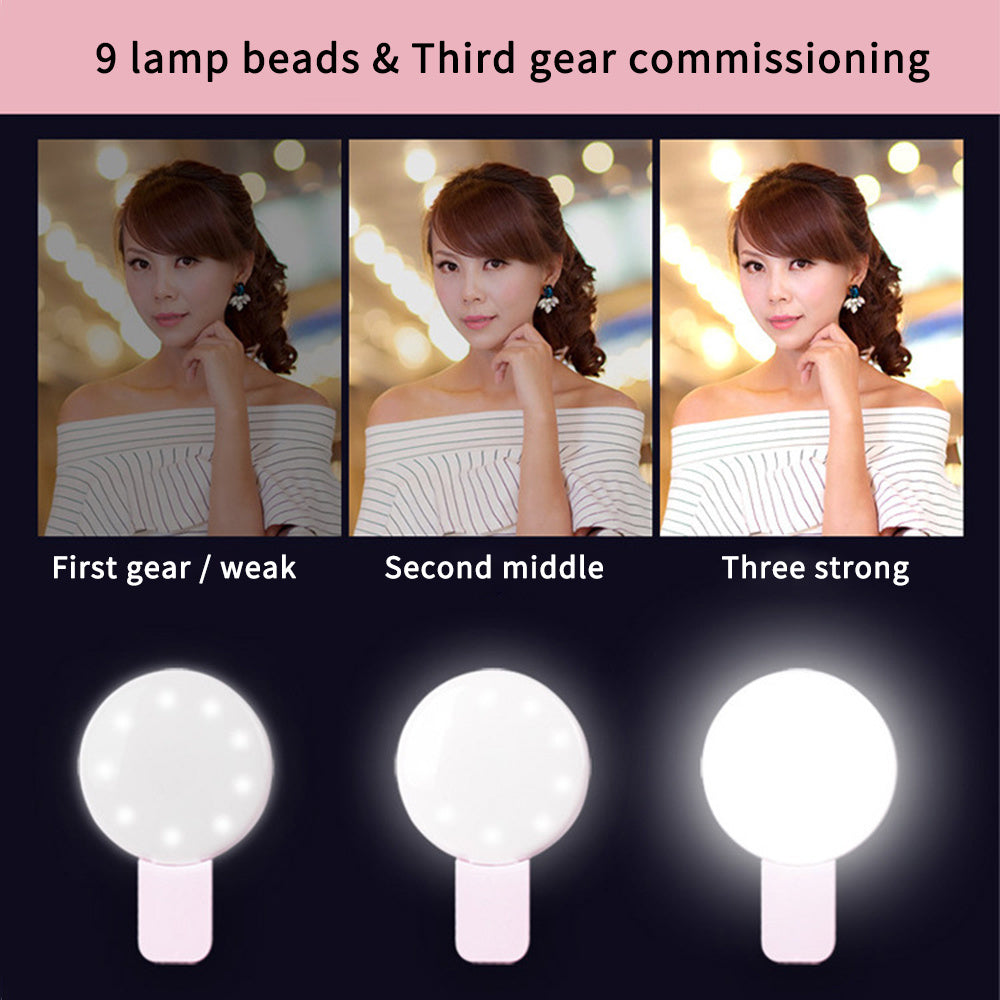 Mini Selfie Light with Clip