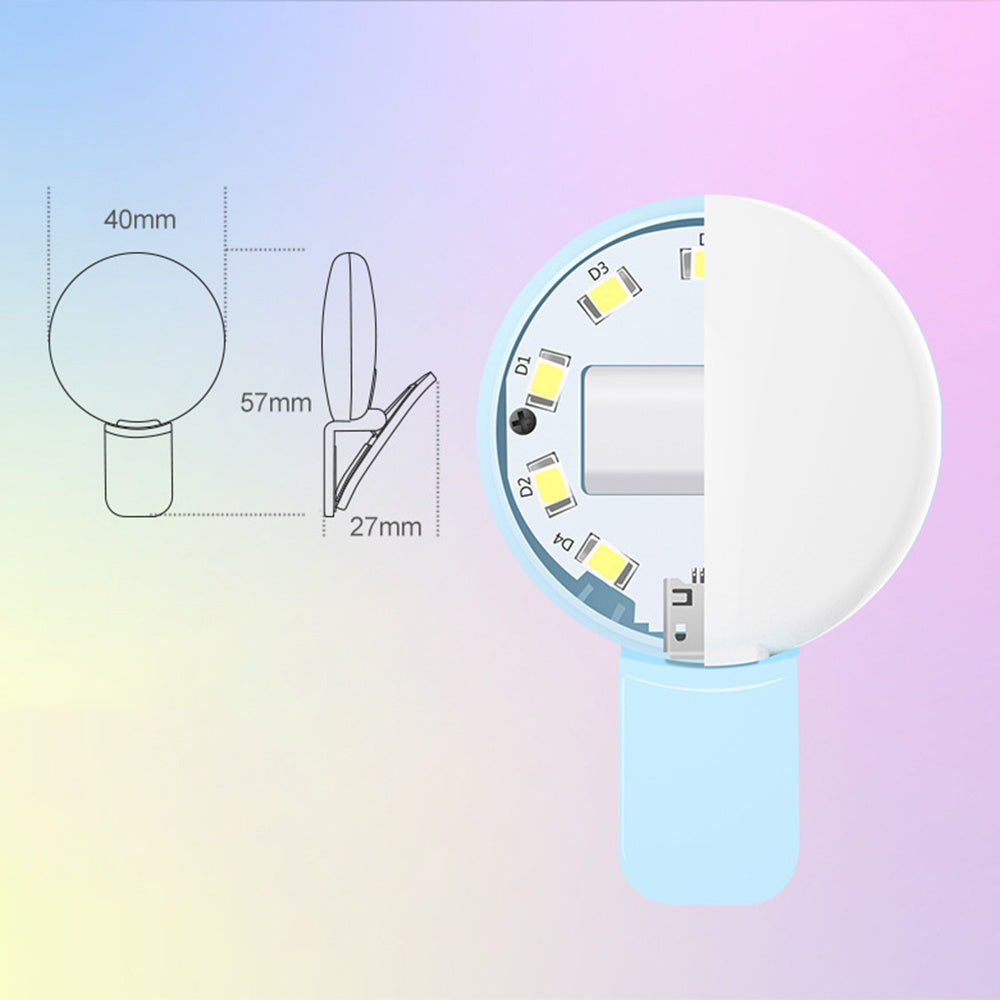 Mini Selfie Light with Clip