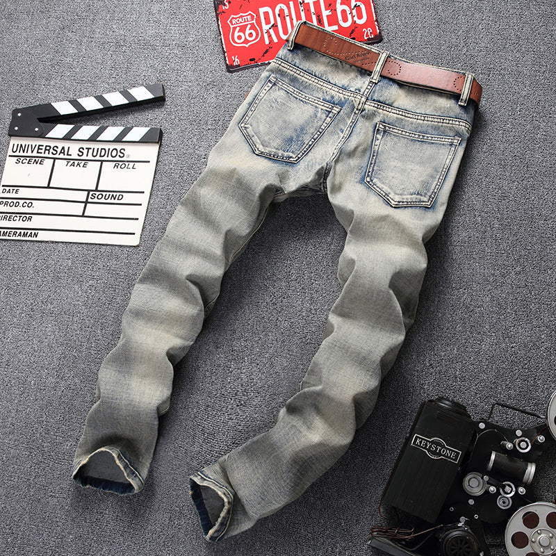 Men's Ripped Jeans Slim Fit