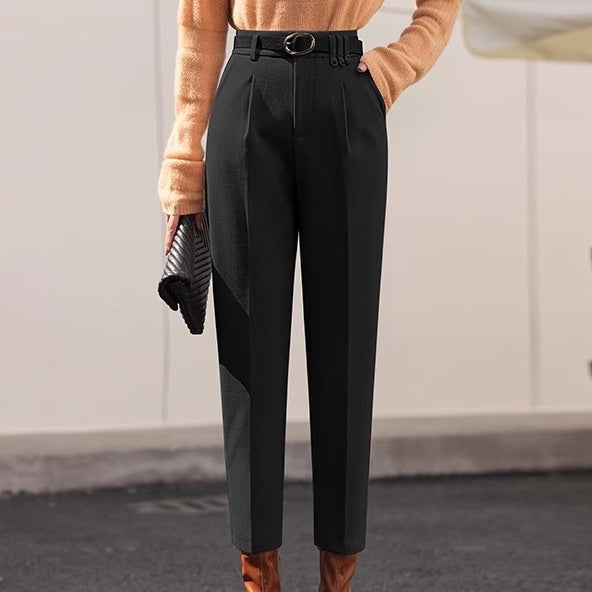High Waist Loose-fit Trousers
