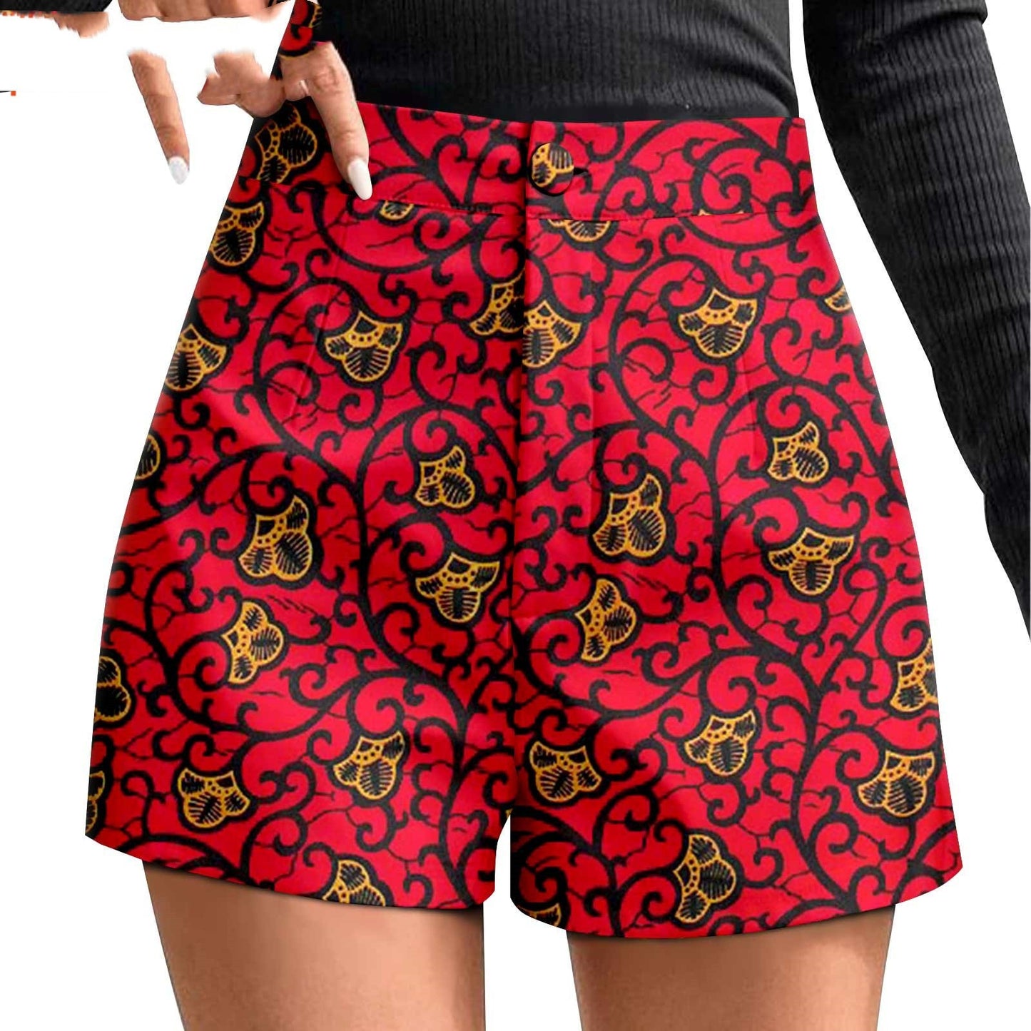 African Printed Batik Shorts