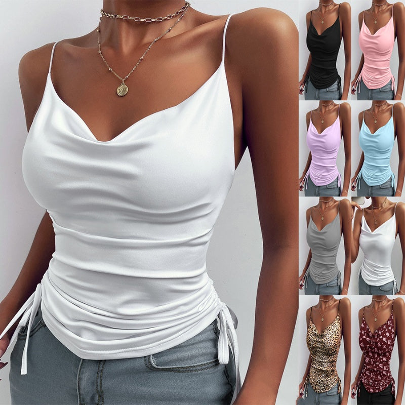 Spaghetti Strap V-neck Camisole
