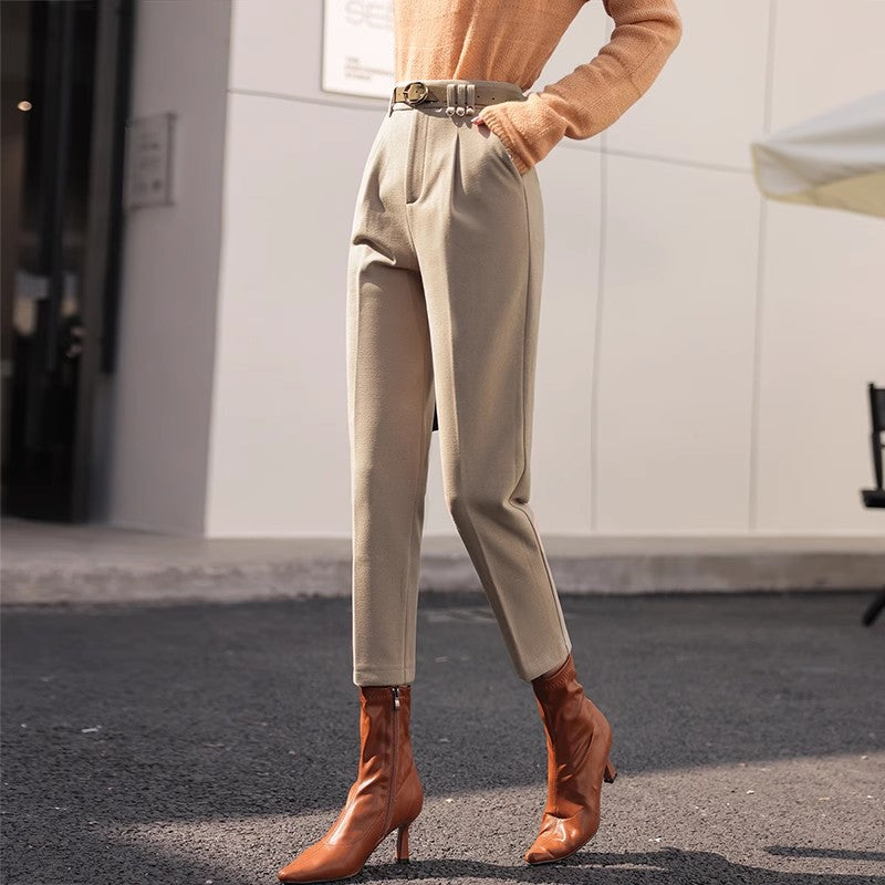 High Waist Loose-fit Trousers