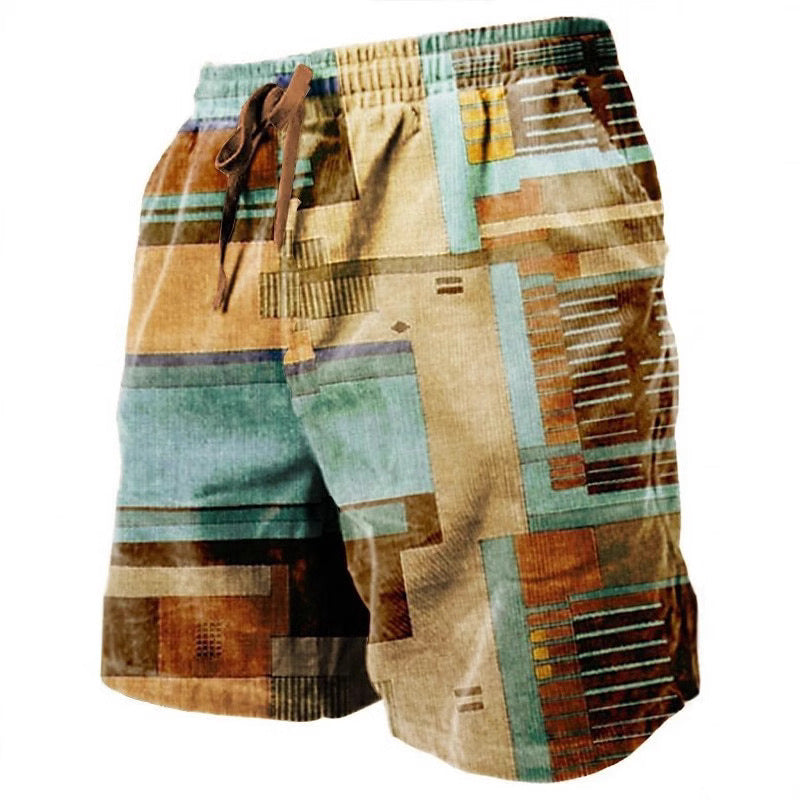 3D Printed Breathable Soft Men's Shorts