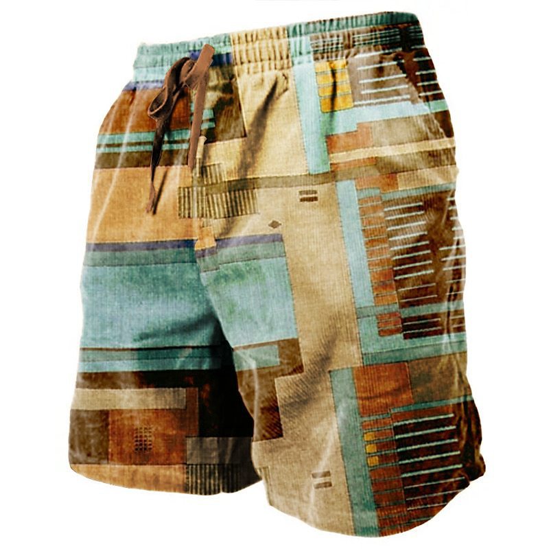 3D Printed Breathable Soft Men's Shorts