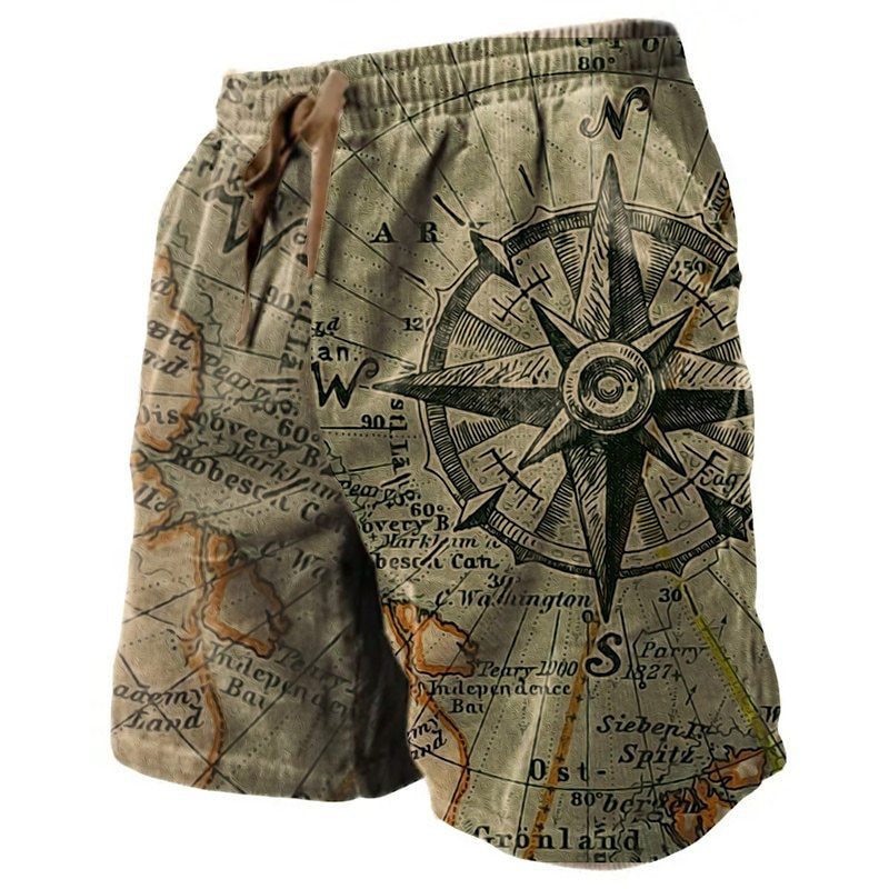 3D Printed Breathable Soft Men's Shorts