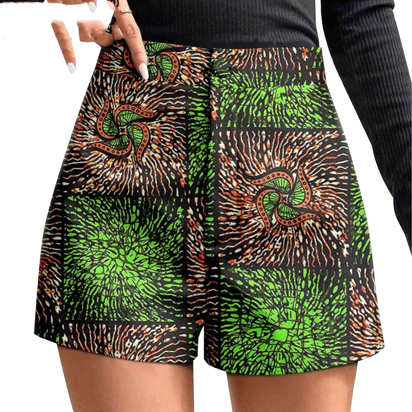 African Printed Batik Shorts