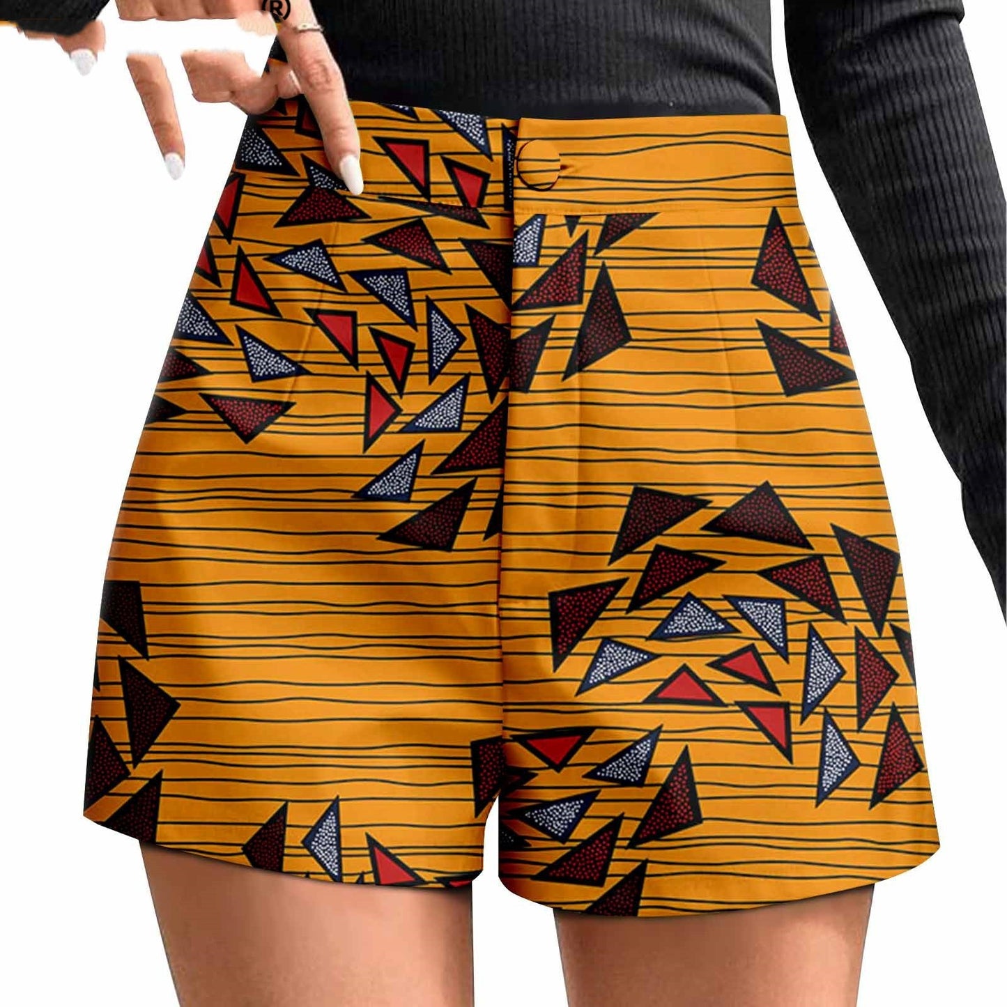 African Printed Batik Shorts