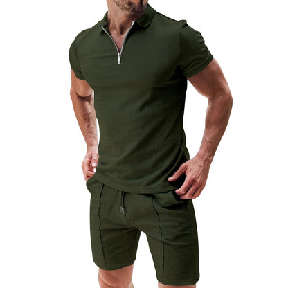 Men's 2Pcs Casual Summer Shorts Set