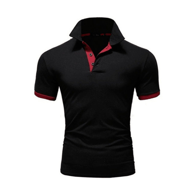 Men's Polo-Shirt Shorts-Sleeve Shirt