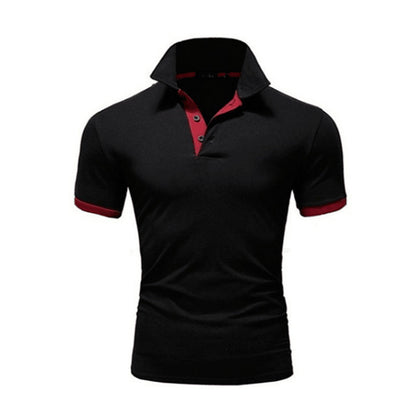 Men's Polo-Shirt Shorts-Sleeve Shirt