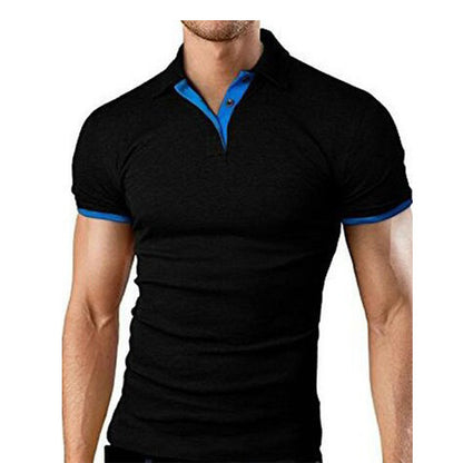 Men's Polo-Shirt Shorts-Sleeve Shirt