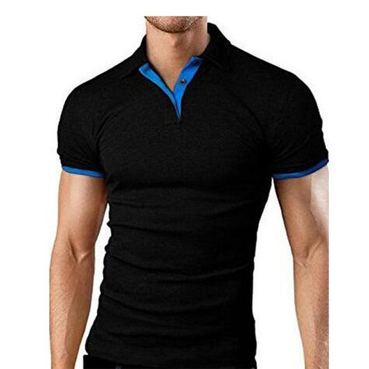 Men's Polo-Shirt Shorts-Sleeve Shirt