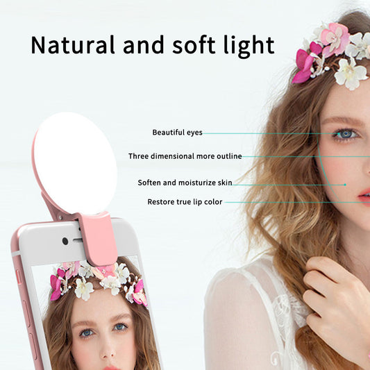 Mini Selfie Light with Clip