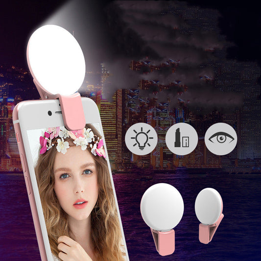 Mini Selfie Light with Clip