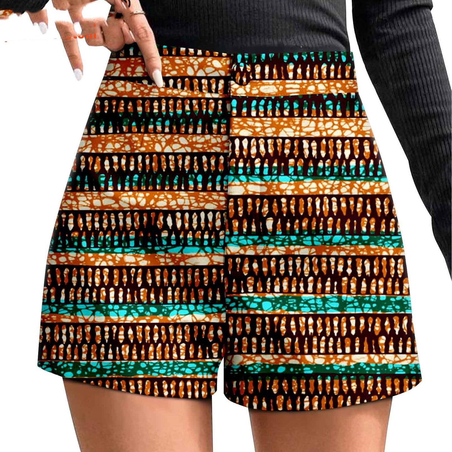 African Printed Batik Shorts