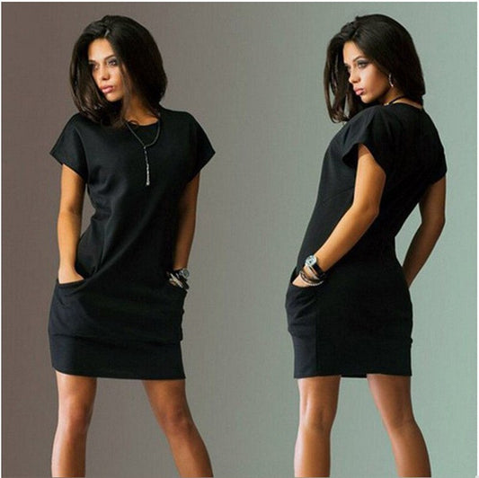 Slim Fit Pocket T Shirt Dress