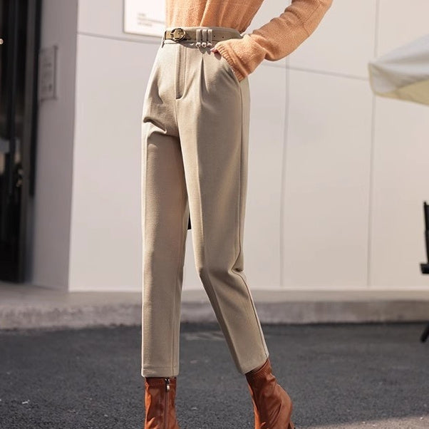 High Waist Loose-fit Trousers