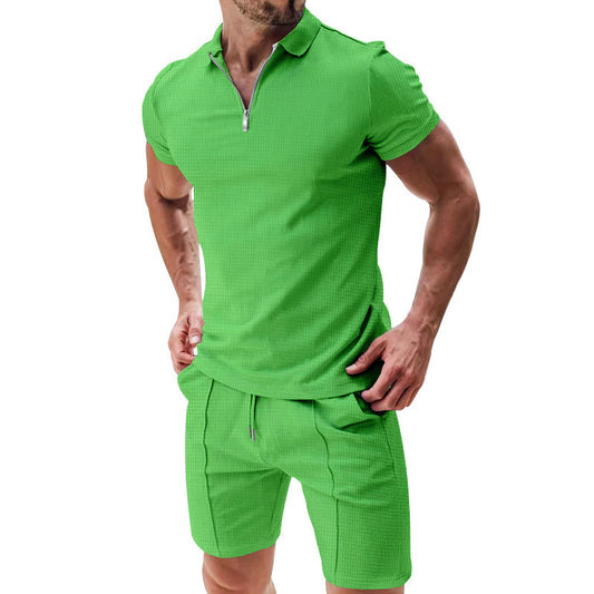 Men's 2Pcs Casual Summer Shorts Set