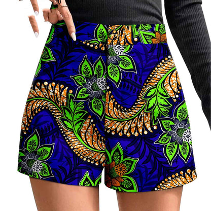 African Printed Batik Shorts
