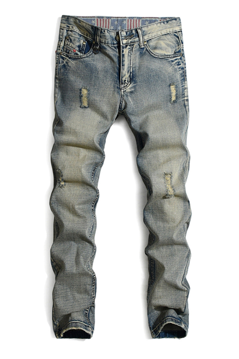Men's Ripped Jeans Slim Fit