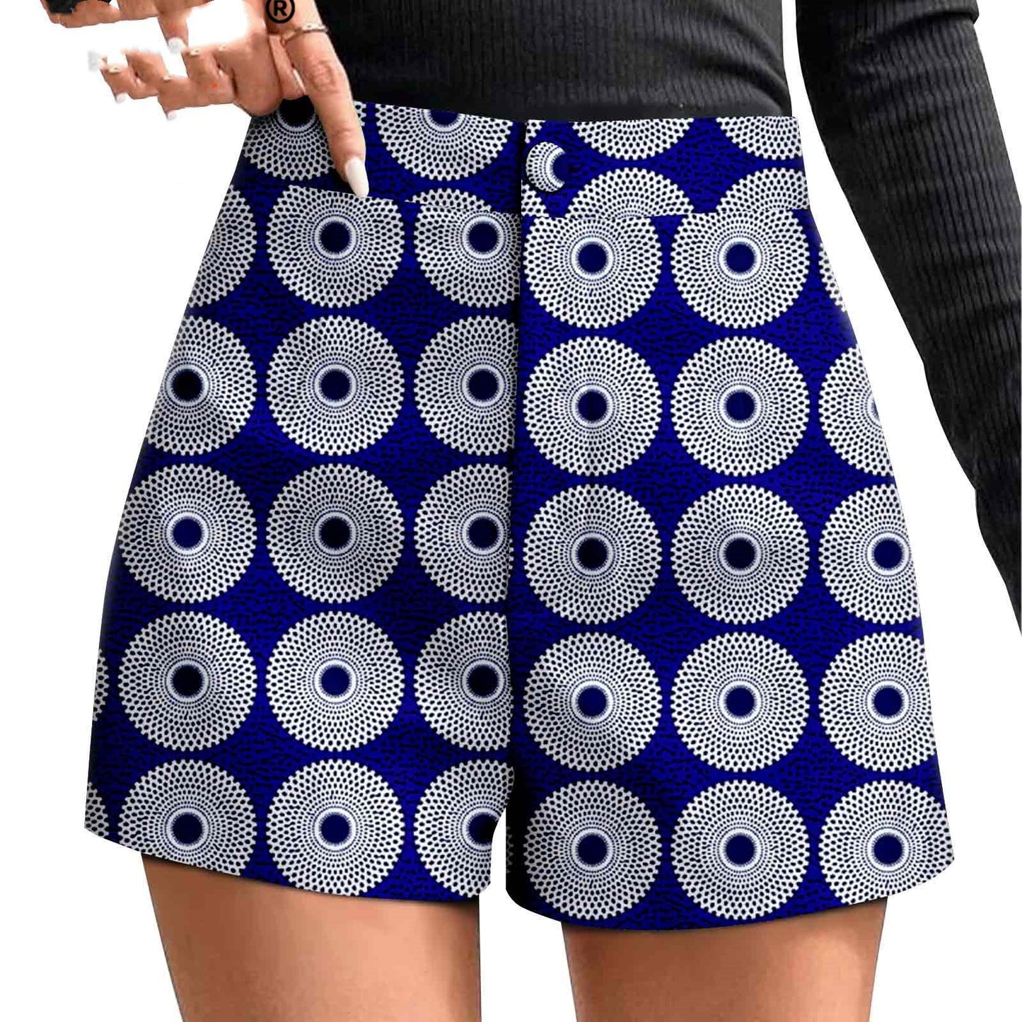 African Printed Batik Shorts