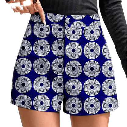 African Printed Batik Shorts