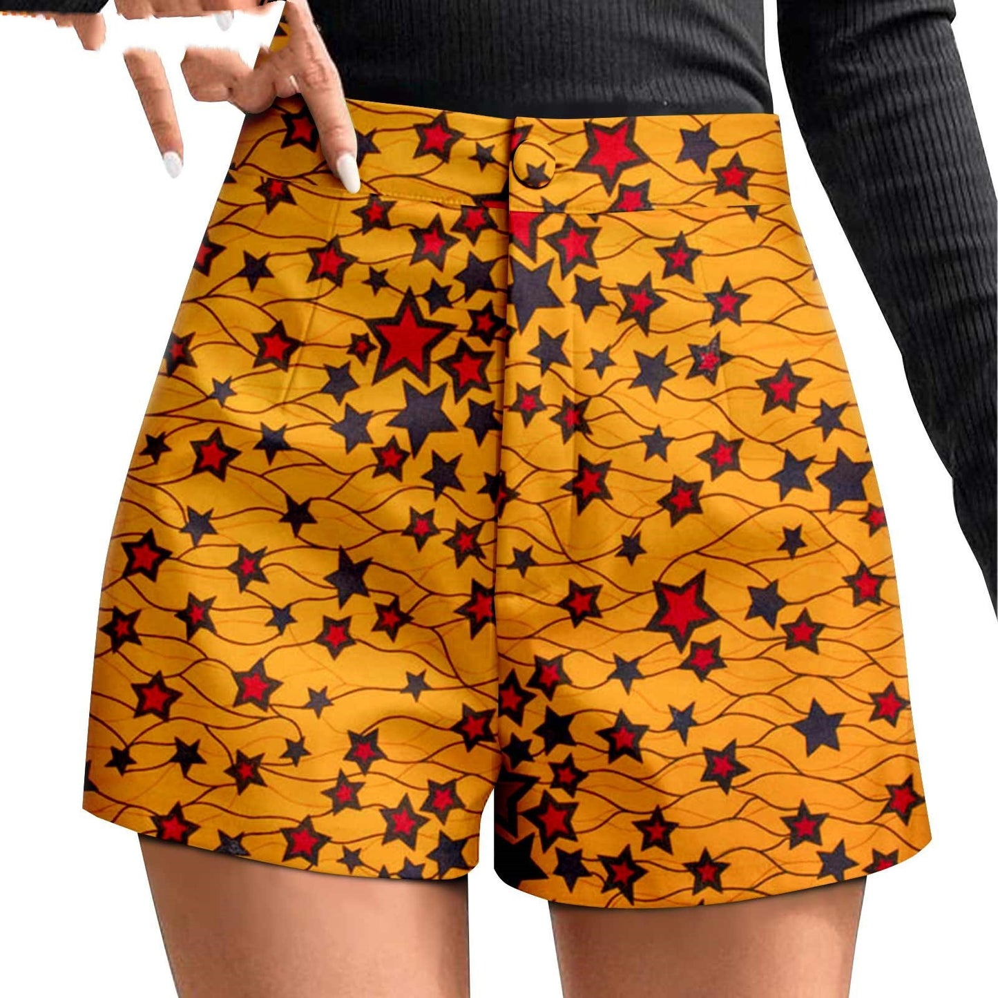 African Printed Batik Shorts