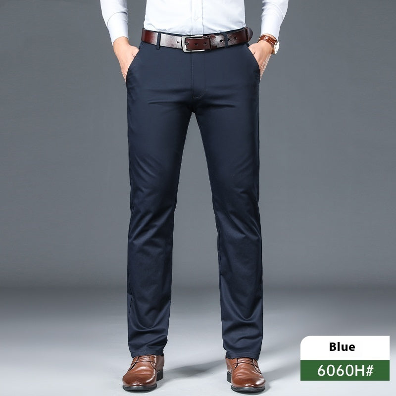 Thin Straight-leg Slack Pants