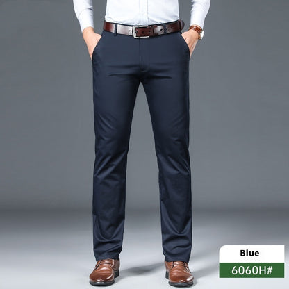 Thin Straight-leg Slack Pants