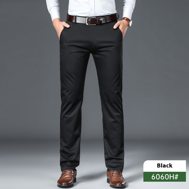Thin Straight-leg Slack Pants