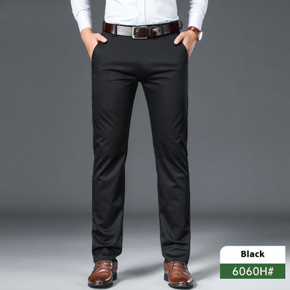 Thin Straight-leg Slack Pants