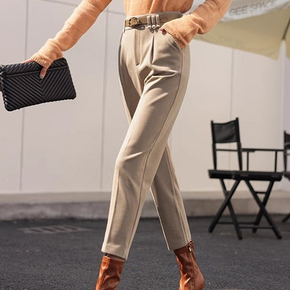 High Waist Loose-fit Trousers