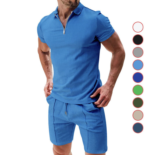 Men's 2Pcs Casual Summer Shorts Set