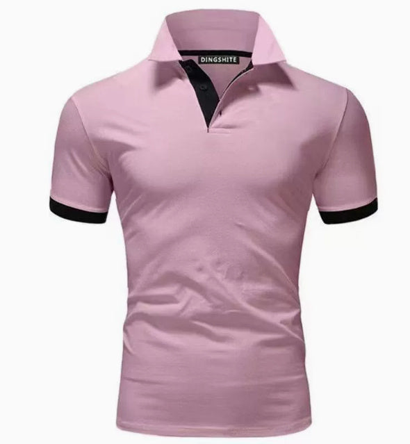 Men's Polo-Shirt Shorts-Sleeve Shirt