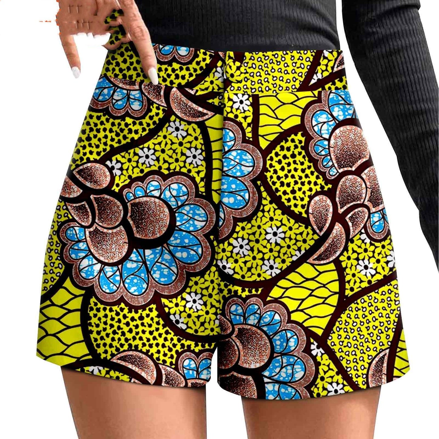 African Printed Batik Shorts