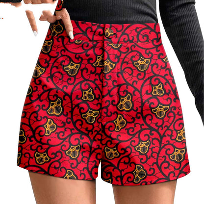 African Printed Batik Shorts