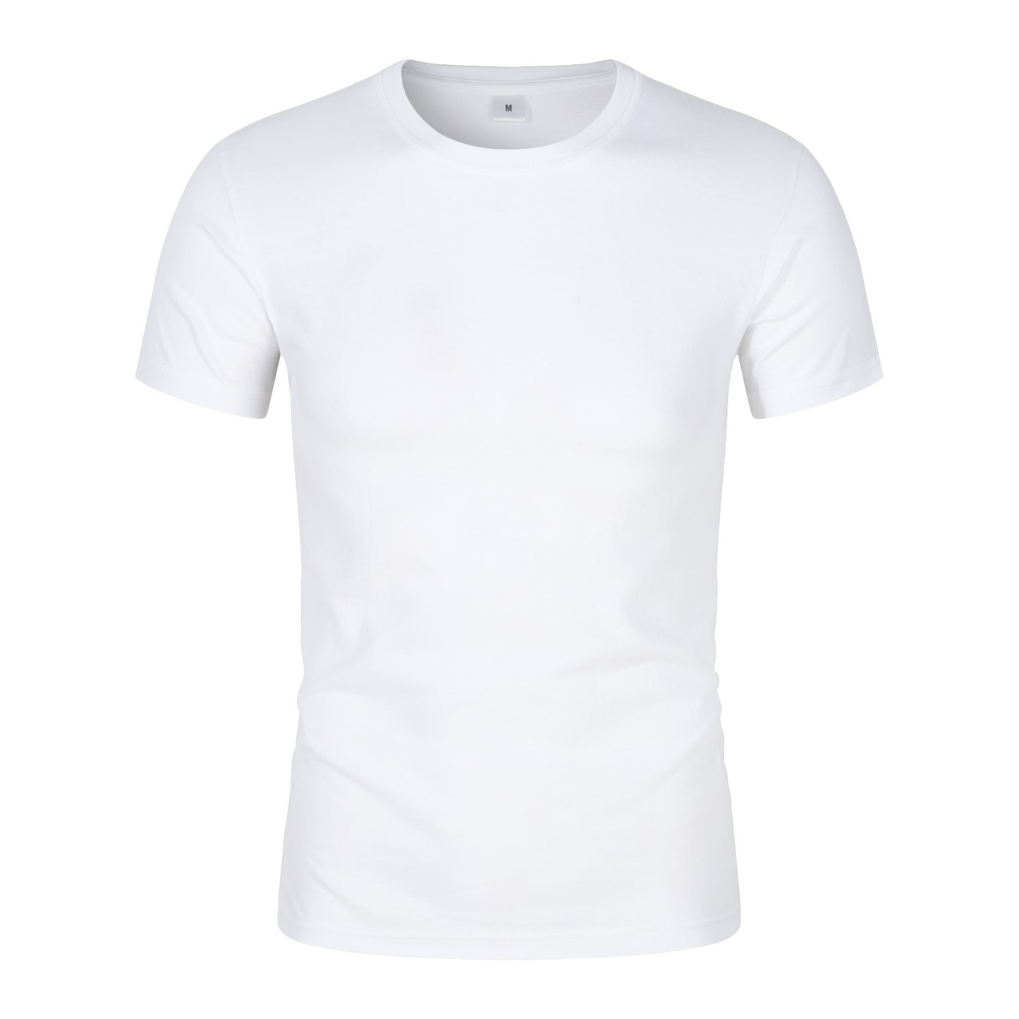 Men's CVC Cotton Short-sleeved Round Neck T-shirt