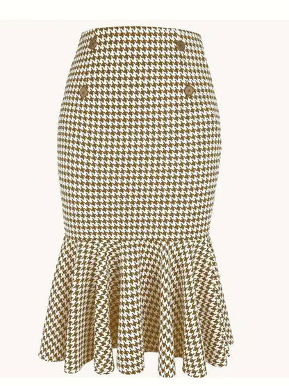 Elegant Commuter Stretch Hip Skirt