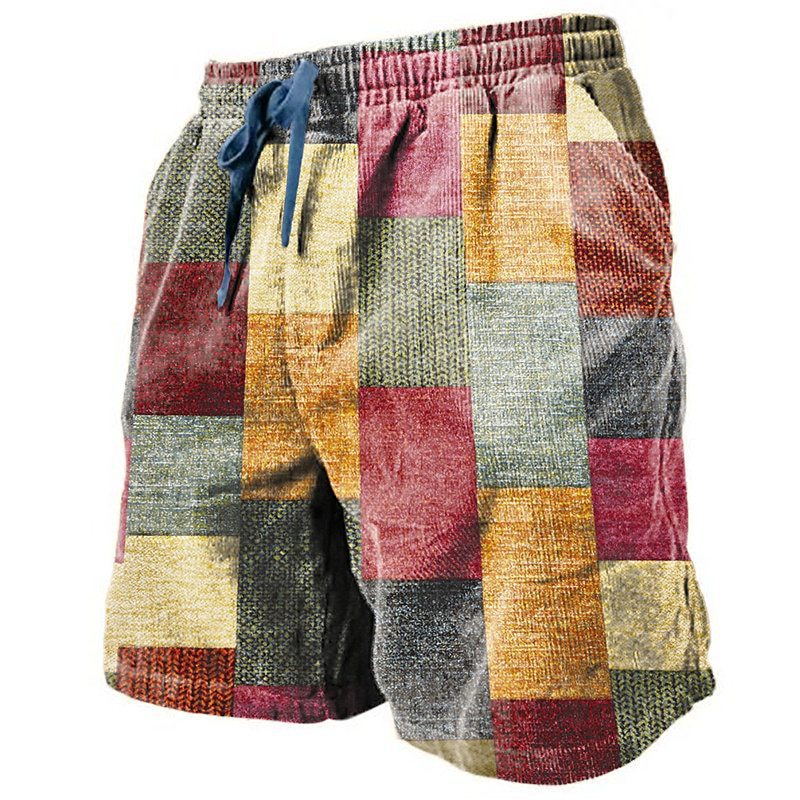 3D Printed Breathable Soft Men's Shorts