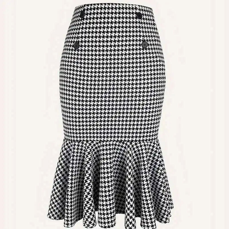 Elegant Commuter Stretch Hip Skirt