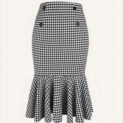Elegant Commuter Stretch Hip Skirt