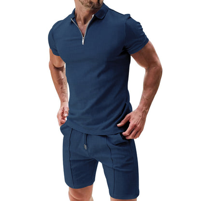 Men's 2Pcs Casual Summer Shorts Set