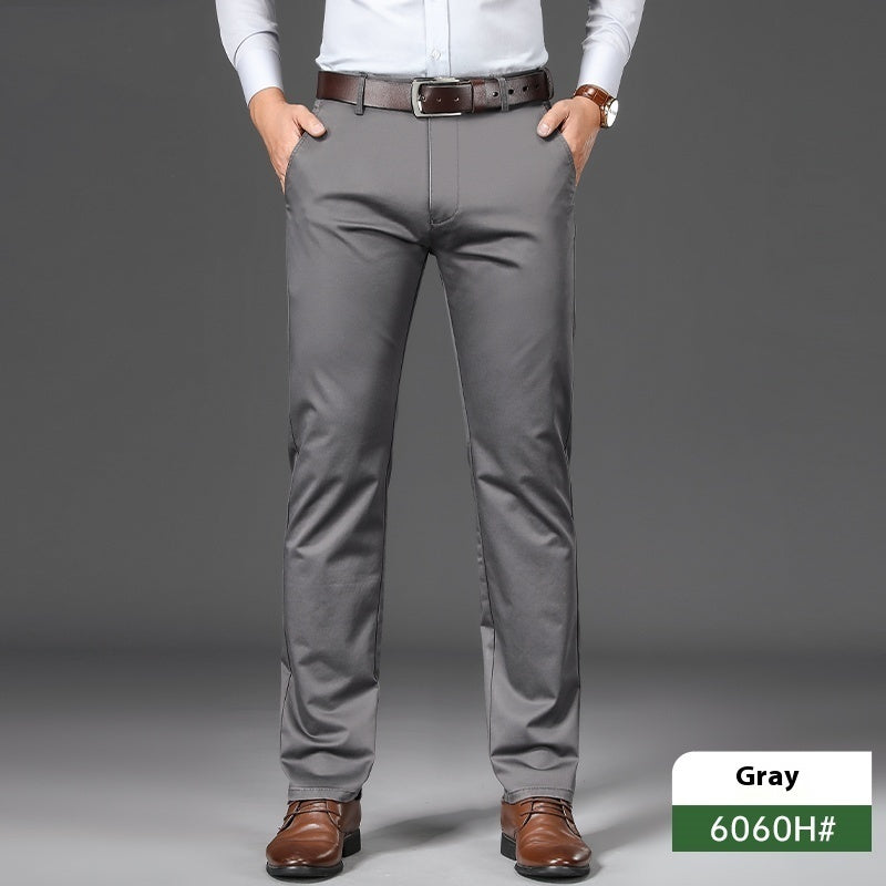 Thin Straight-leg Slack Pants