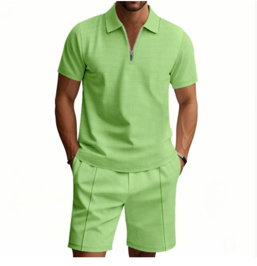 Men's 2Pcs Casual Summer Shorts Set
