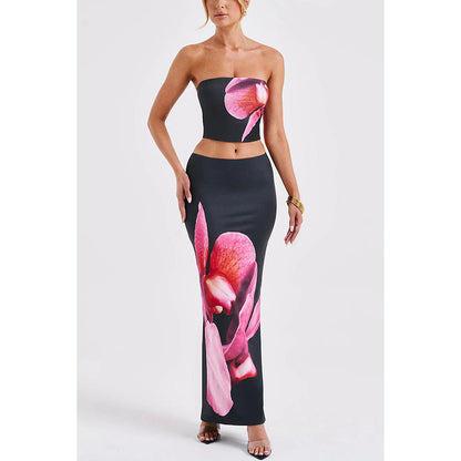 Strapless Fitted Two-piece Set