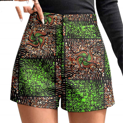 African Printed Batik Shorts